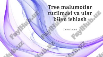 daraxt ma'lumotlar tuzilmasi asoslari — PPTX