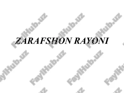 zarafshon rayoni — PPTX