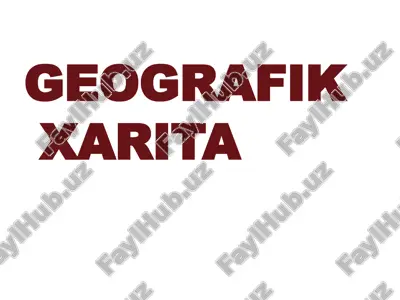 geografik xarita — PPTX