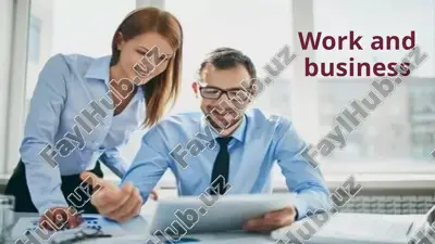 work and business vocabulary — PPTX