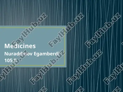 medicine — PPTX