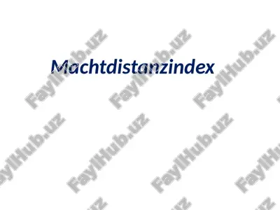machtdistanzindex — PPTX