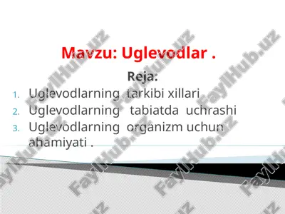 uglevodlar — PPTX