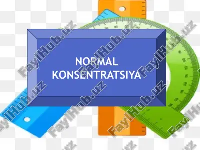 normal konsentratsiya — PPTX