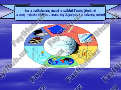fan va texnika fanining maqsad va vazifalari — PPTX
