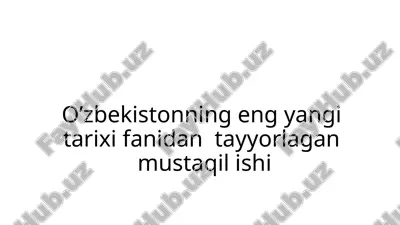 o'zbekiston respublikasi taraqqiyot o'zbek modeli — PPTX