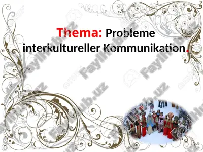 probleme interkultureller kommunikation — PPTX