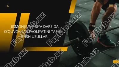 jismoniy tarbiya darsi — PDF