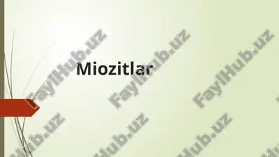 miozitlar — PPTX