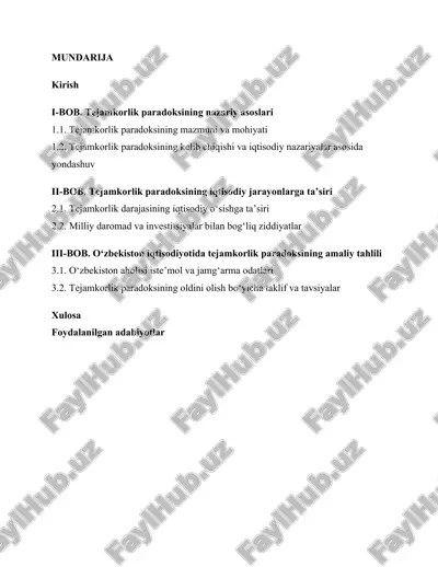 tejamkorlik paradoksi — DOCX