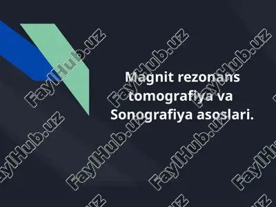 magnit rezonans tomografiya — PPTX