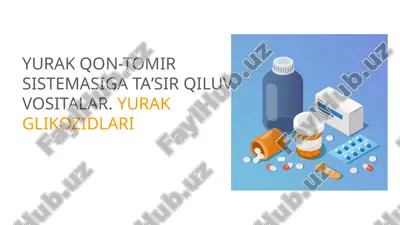 yurak glikozidlari — PPTX