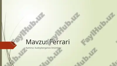 ferrari — PPTX
