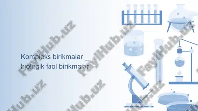 kompleks birikmalar — PPTX