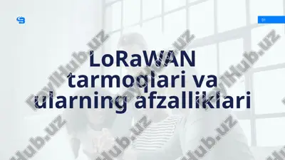 lorawan tarmoqlari va ularning afzalliklari — PPTX
