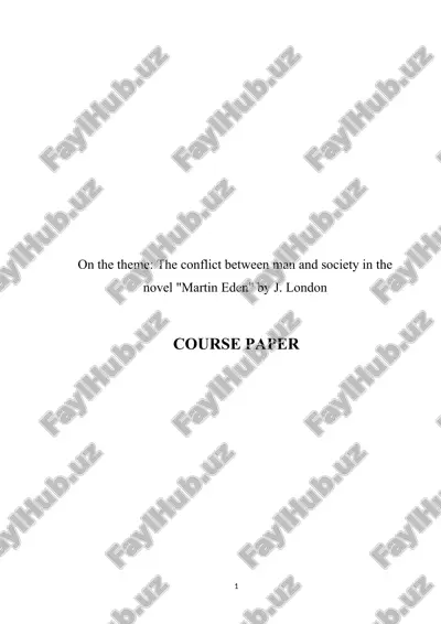 martin eden conflict study — DOC