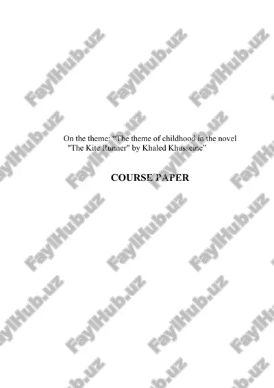 the kite runner — DOCX