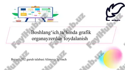 boshlang‘ich ta‘limda grafik organayzerdan foydalanish slayd — PPTX