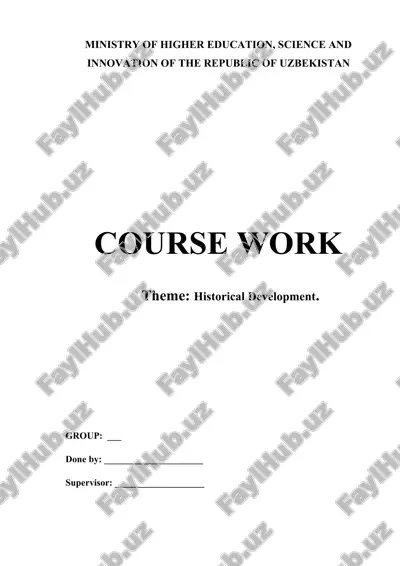 course work on historical development — DOCX