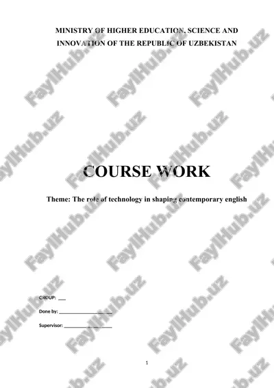 the role of technology in shaping contemporary english — DOCX