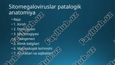 sitomegaloviruslarpatalogikanatomiya — PPTX