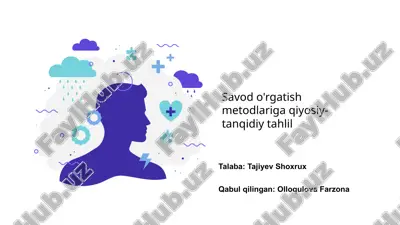 savod o'rgatish metodlari — PPTX
