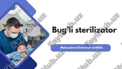 bug‘li sterilizator — PDF