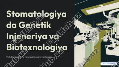tish tibbiyotining raqamli transformatsiyasi — PDF