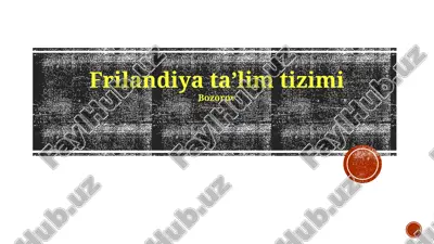 frilandiya taʼlim tizimi — PPTX