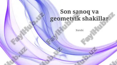 son sanoq va geometrik shakillar — PPTX