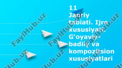 janr tabiati va ijro xususiyatlari — PPTX