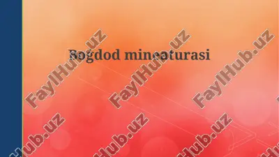 bag‘dod miniatyurasi — PPTX