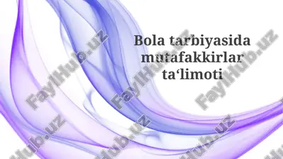 bolatarbiyasi — PPTX