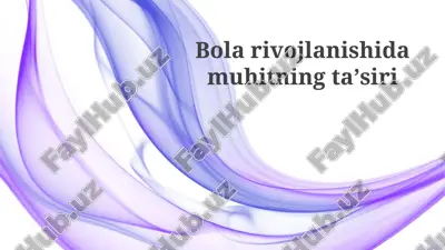 atrof-muhitning taʼsiri — PPTX