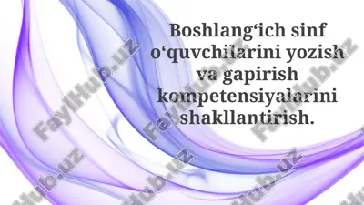 yozish ko'nikmalarini rivojlantirish — PPTX