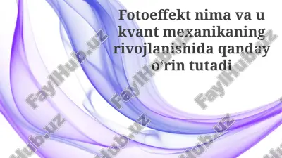 fotoelektrik effekt — PPTX