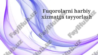 qashshoqlik va harbiy xizmat: bog'liqlikni o'rganish — PPTX