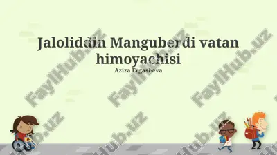 jaloliddin manguberdi vatan himoyachisi — PPTX