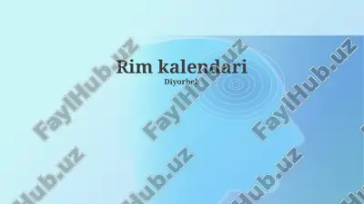 rim kalendari — PPTX