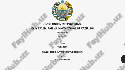 davolash ishi — PPTX