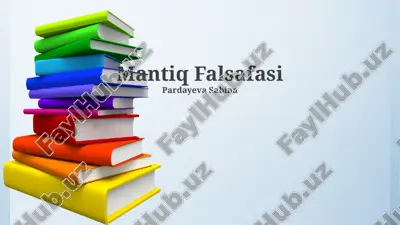 mantiq falsafasi — PPTX