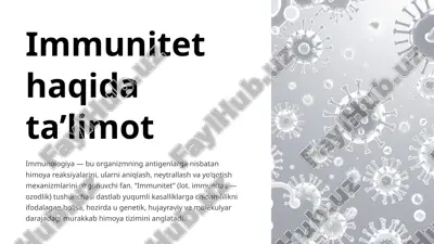 immunitet haqida ta’limot — PPTX