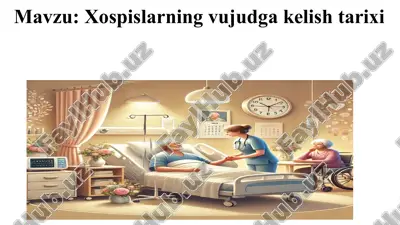 xospislarning vujudga kelishi tarixi — PPTX