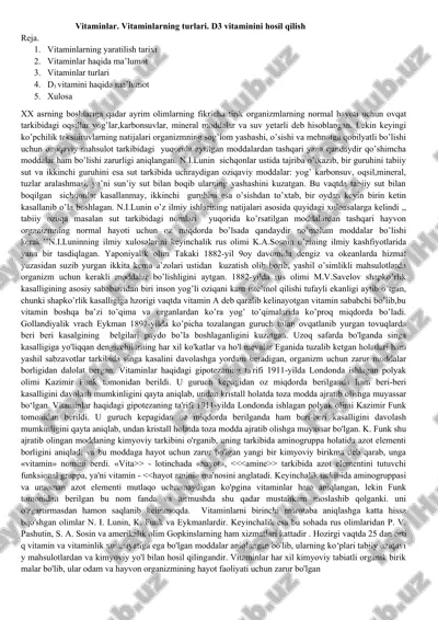 vitaminlar — DOCX