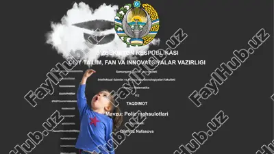poliz mahsulotlari — PPTX