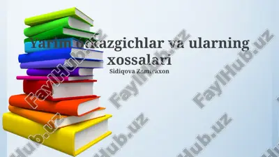 yarimo'tkazgichlar — PPTX