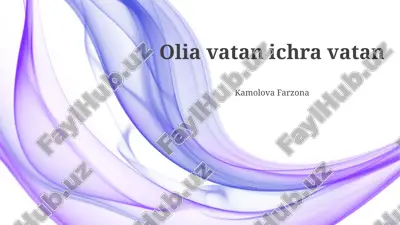 olia: vatandagi vatan — PPTX