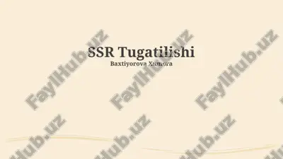 ssr tugatilishi — PPTX