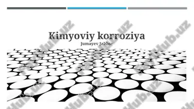 kimyoviy korroziya — PPTX