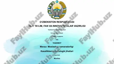 kasalliklarning ekologik jihatlari — PPTX